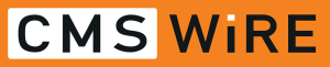 CMS Wire logo on orange background.