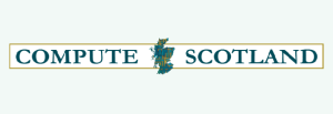 Compute Scotland logo with map graphic.