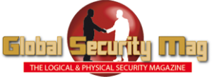 Global Security Mag logo with handshake silhouette.