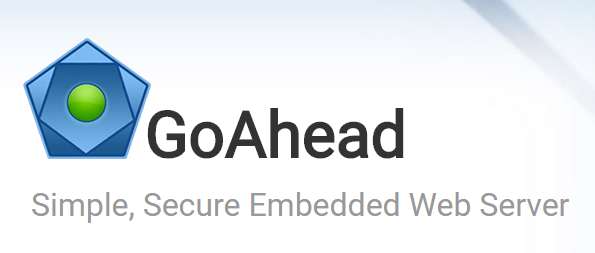 GoAhead logo with embedded web server text.
