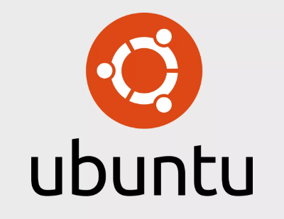 Ubuntu logo with orange circle design.