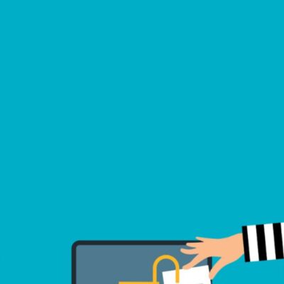 Hacker stealing password from laptop illustration.