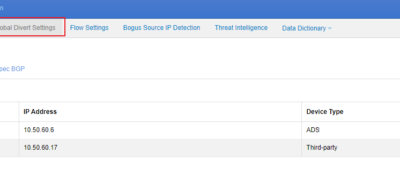NTA website interface showing device settings.