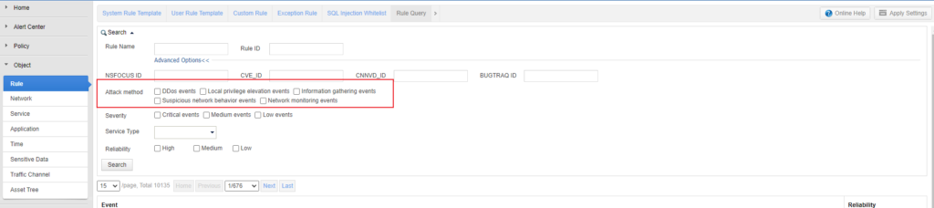 Computer screen displaying software interface settings.