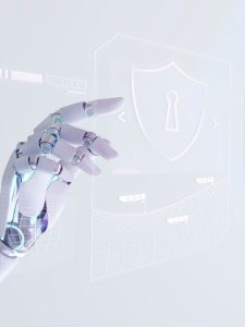 Uma imagem que ilustra uma mão robótica.