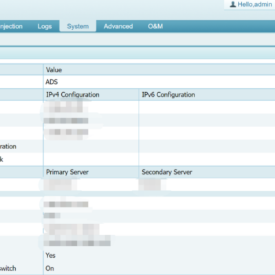 Network settings interface with packet forwarding alert.
