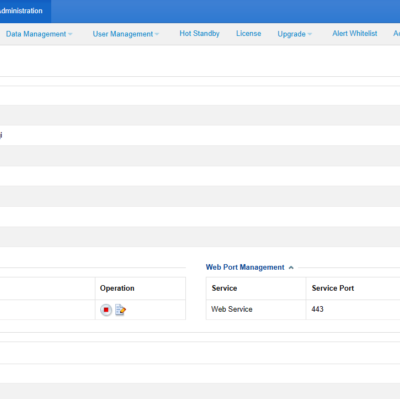 Network traffic analysis software configuration screen.