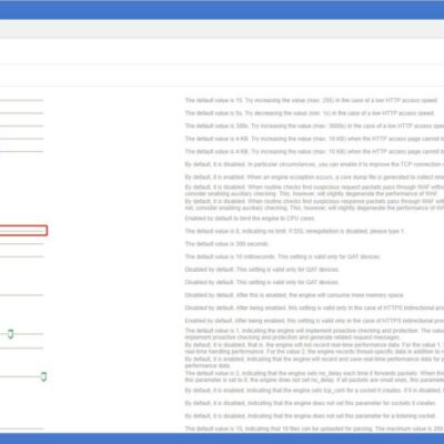 Web application firewall settings interface screenshot.