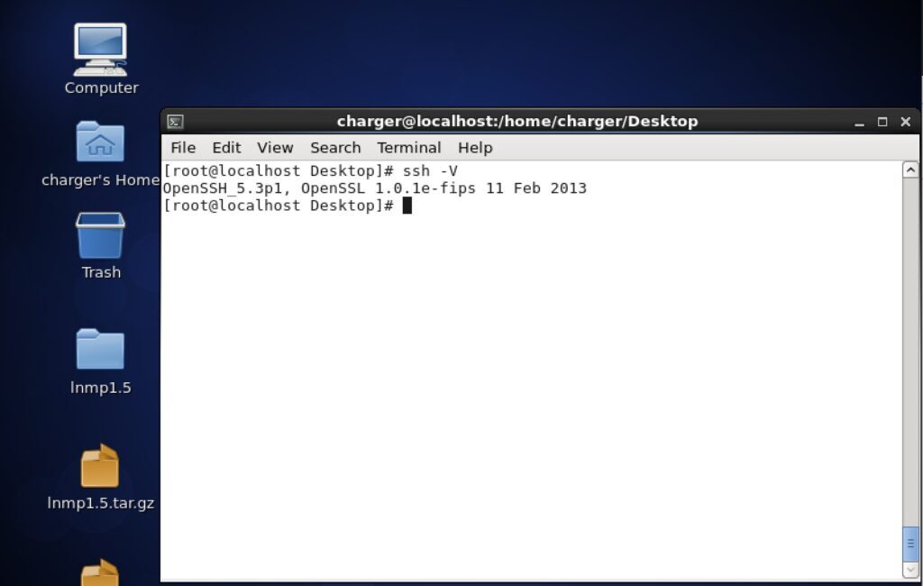 CentOS desktop with terminal window open.