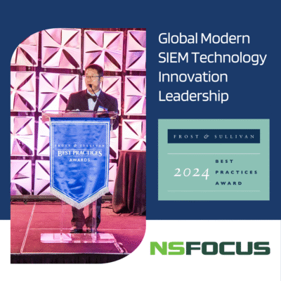 Speaker addressing the Global Modern SIEM Technology Innovation Leadership event.