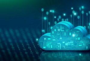 Imagem que ilustra um banco de dados em nuvem.