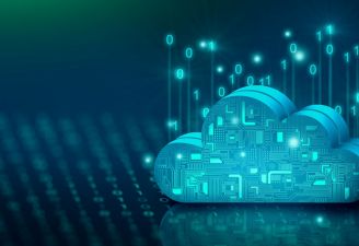 Imagem que ilustra um banco de dados em nuvem.