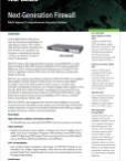 Next-generation firewall product information sheet.